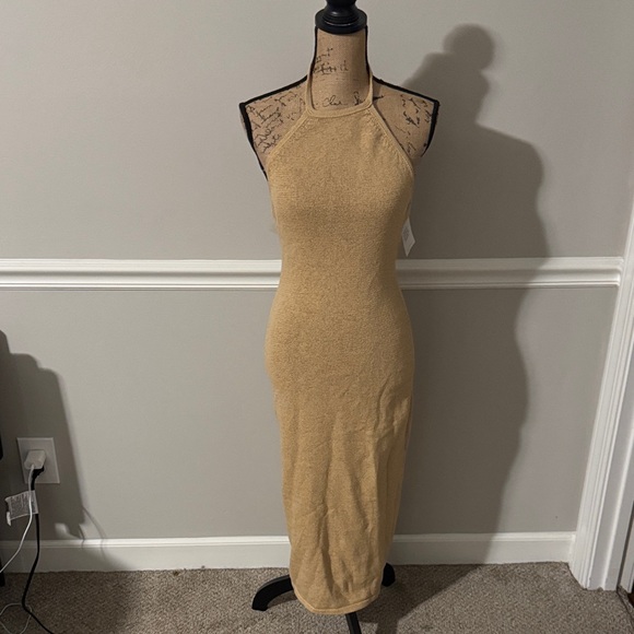 Cult Gaia Tan Midi Dress